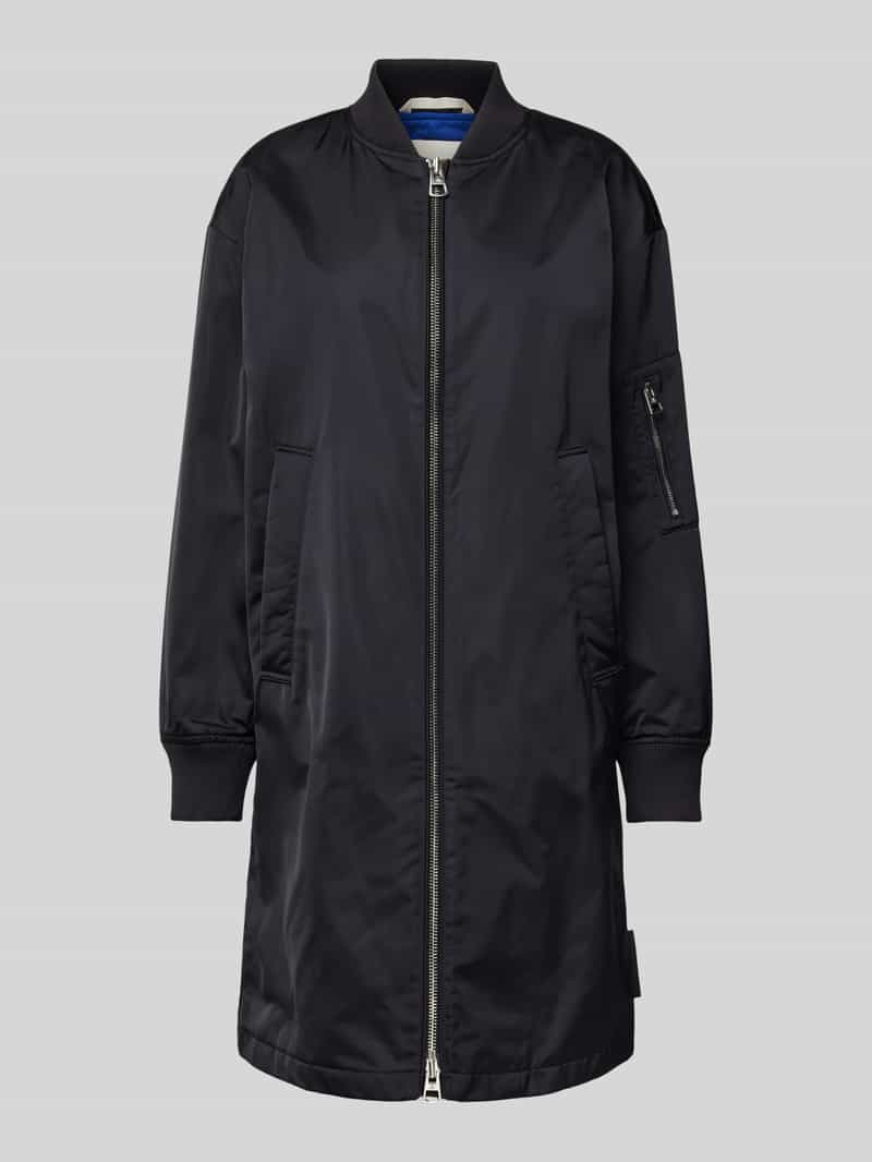 Marc O'Polo Comfort FIT lange blouson in vliegenierstijl in keperstof