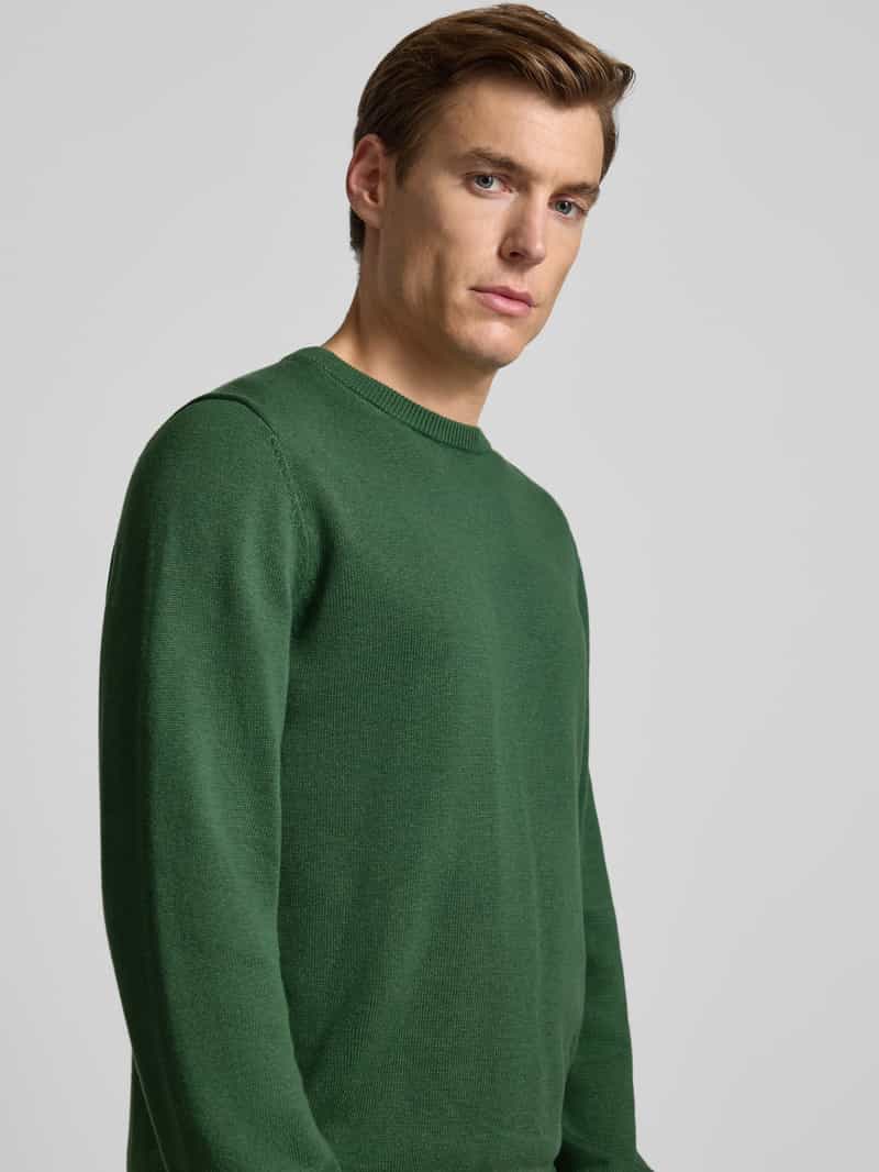 Christian Berg Men Gebreide pullover met ribboorden