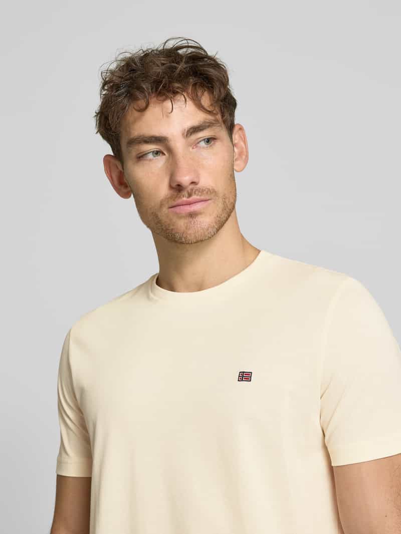 Christian Berg Men T-shirt met labelstitching