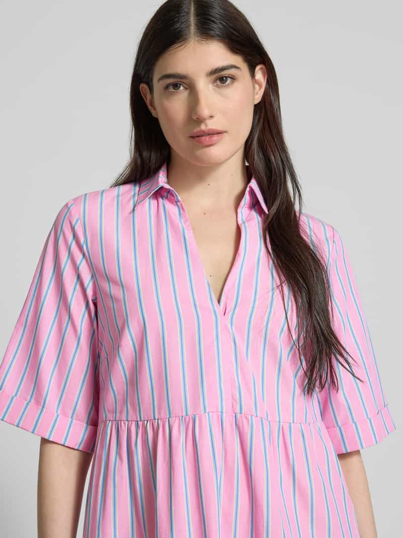 Christian Berg Woman Maxi-jurk met laagjeslook
