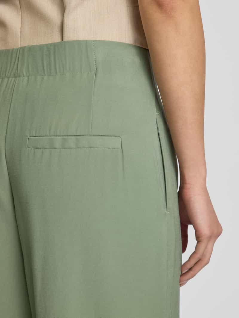 b.Young Wide leg stoffen broek met bandplooien model 'DALANO'
