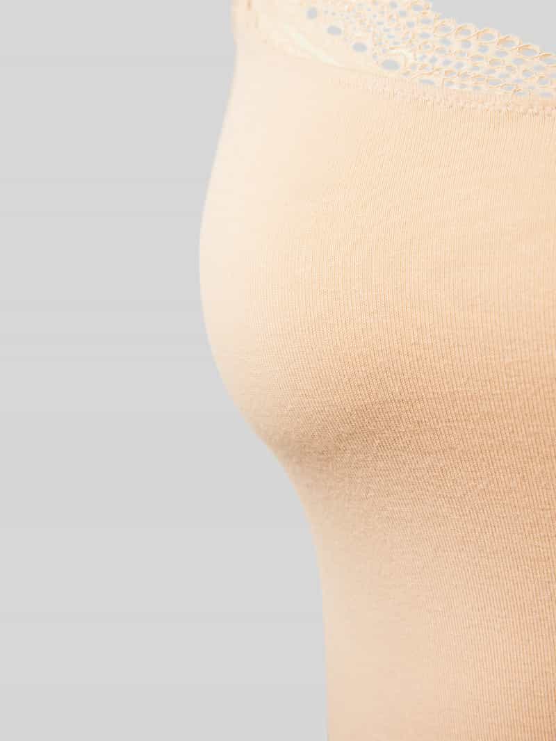 SKINY Slim fit top met bandjes en kant