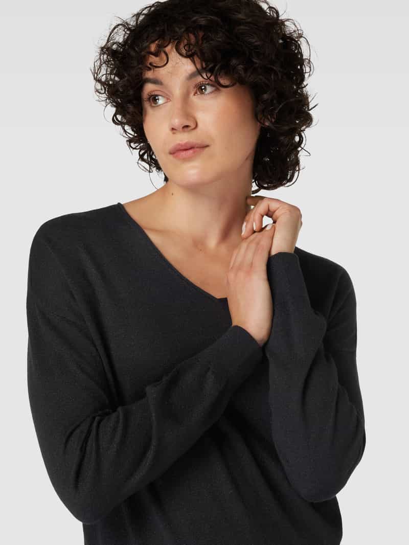 comma Gebreide pullover met V-hals