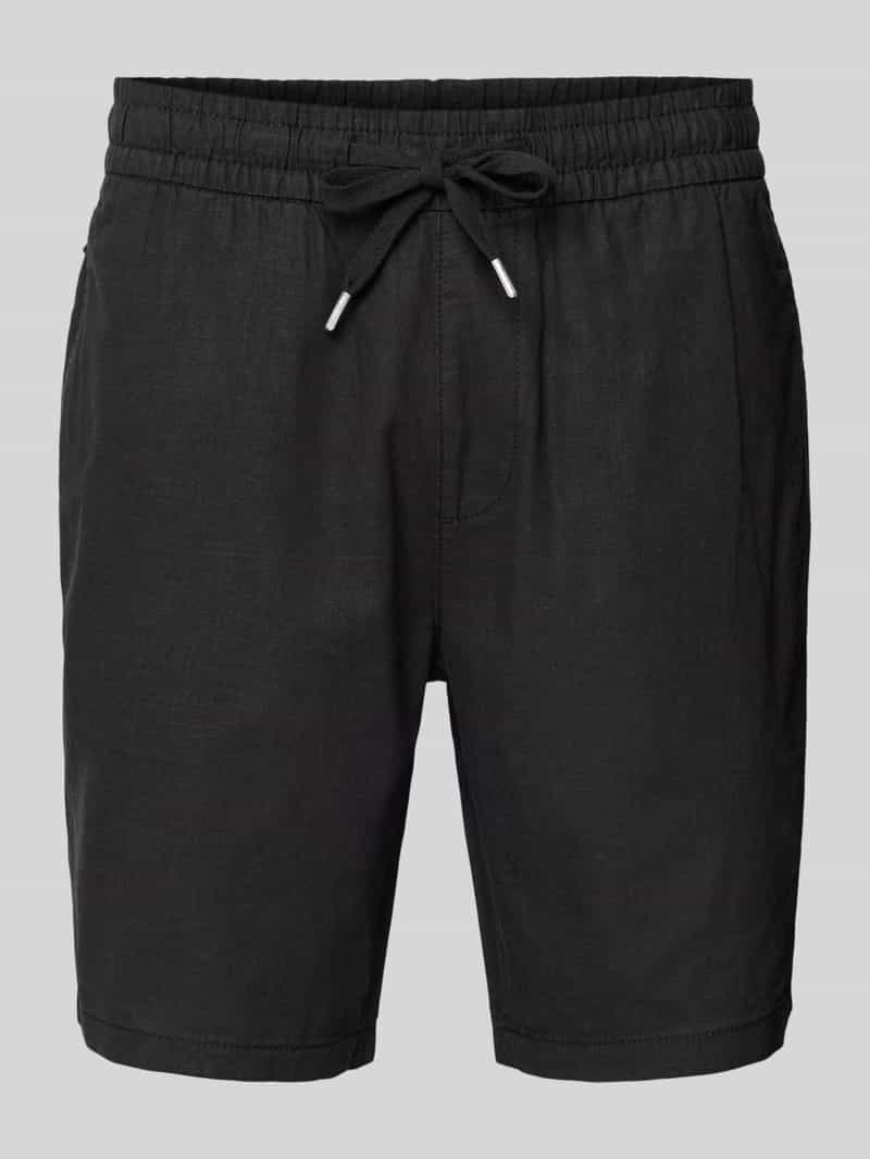 Matinique Regular fit bermuda van een mix van linnen en katoen model 'barton'