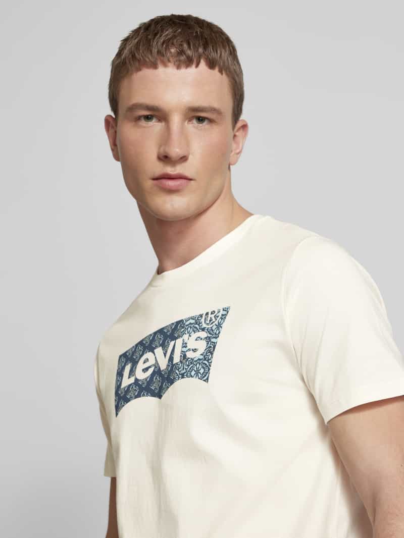 Levi's T-shirt met labelprint