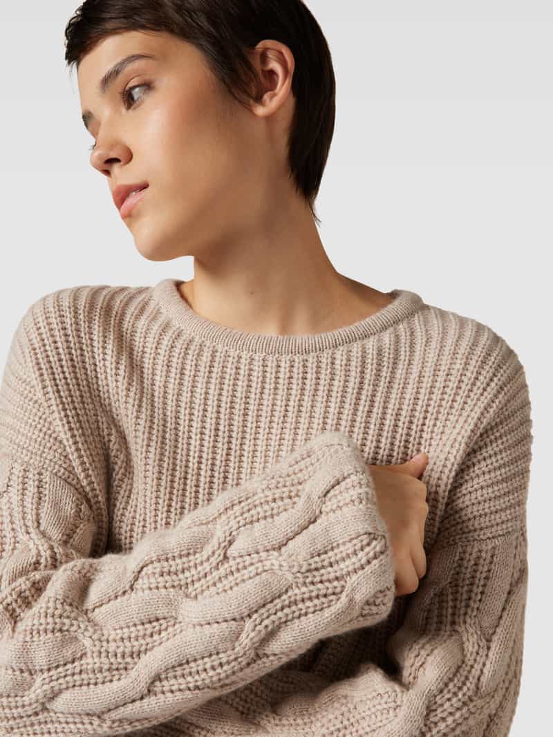 LANIUS Gebreide pullover met kabelpatroon
