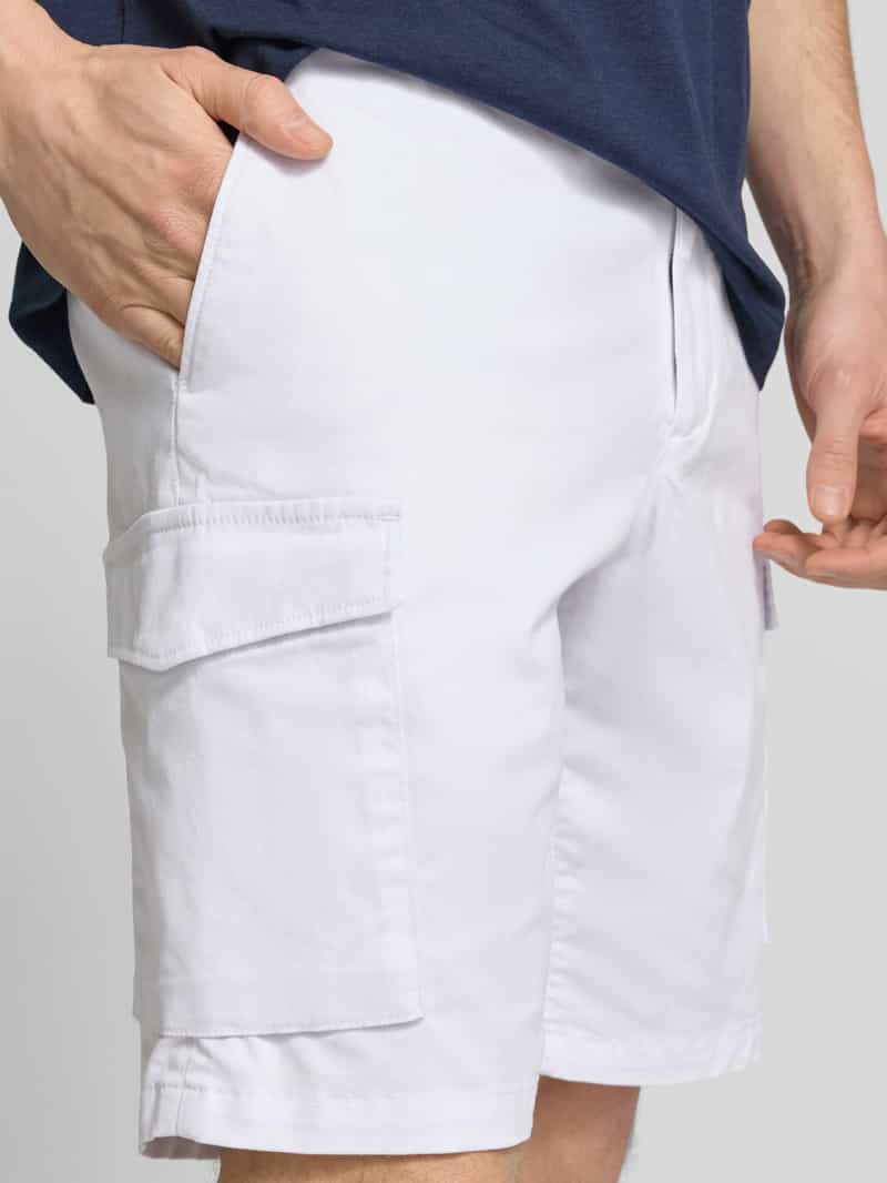 Tommy Hilfiger Regular fit korte cargobroek met riemlussen