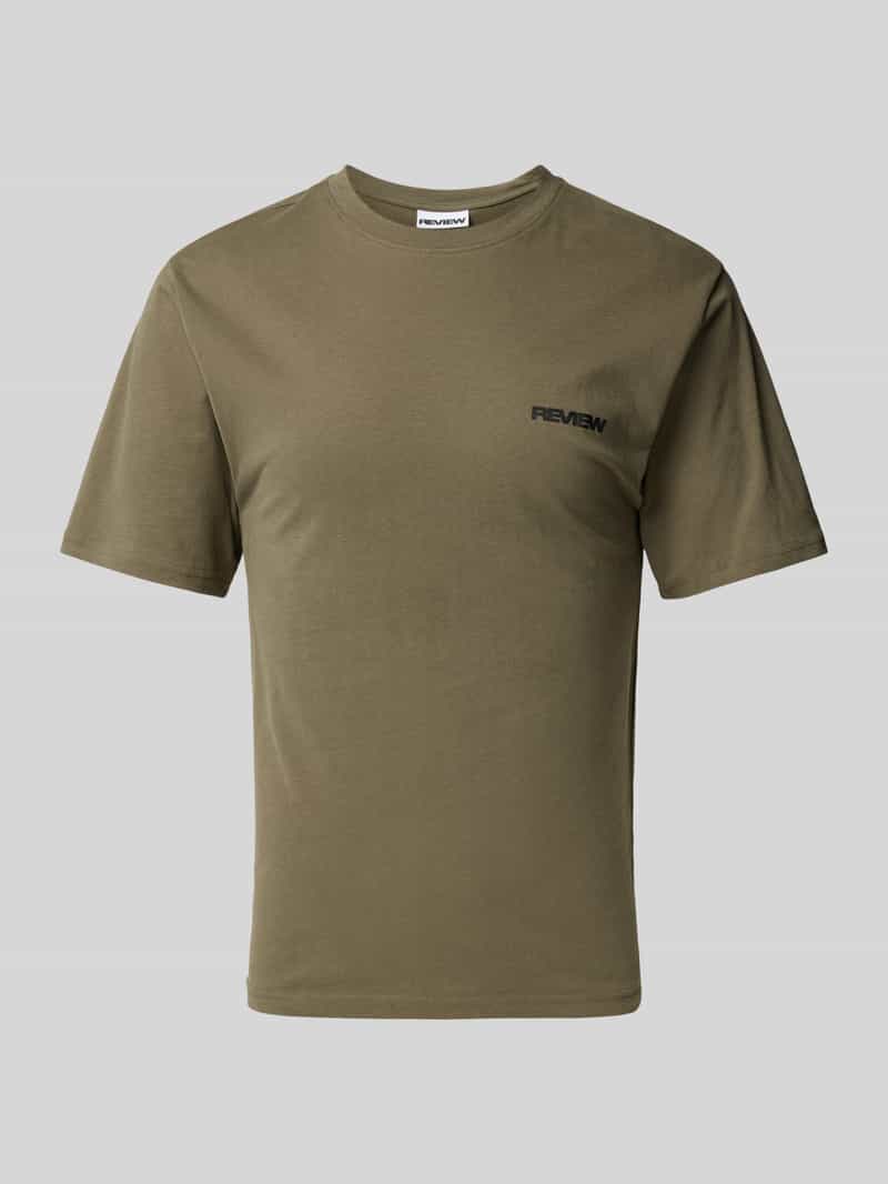 REVIEW T-shirt met labelprint