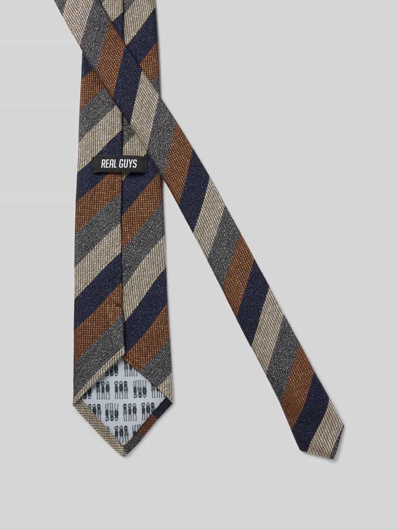 J.Ploenes Stropdas van zijdemix met logopatch (8 5 cm)