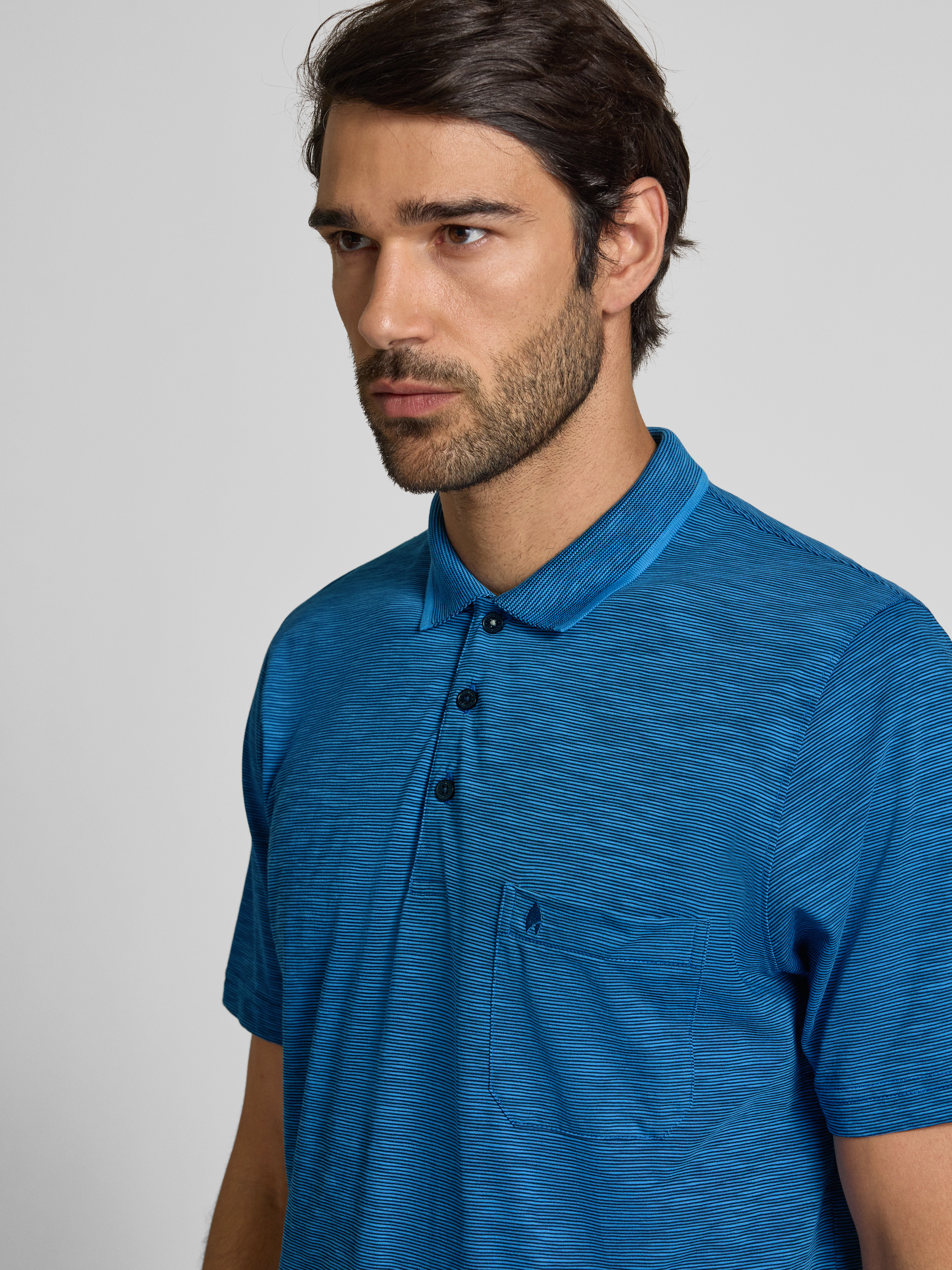 RAGMAN Regular fit poloshirt met borstzak