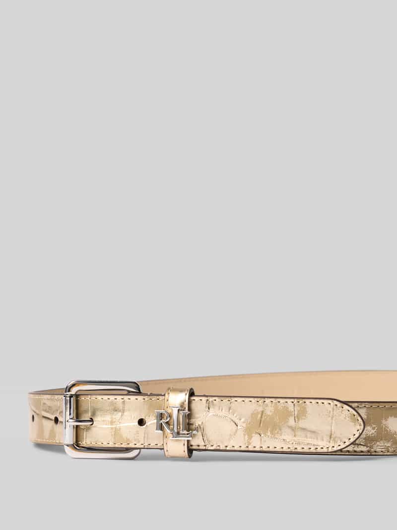 Lauren Ralph Lauren Riem in metallic look met doornsluiting