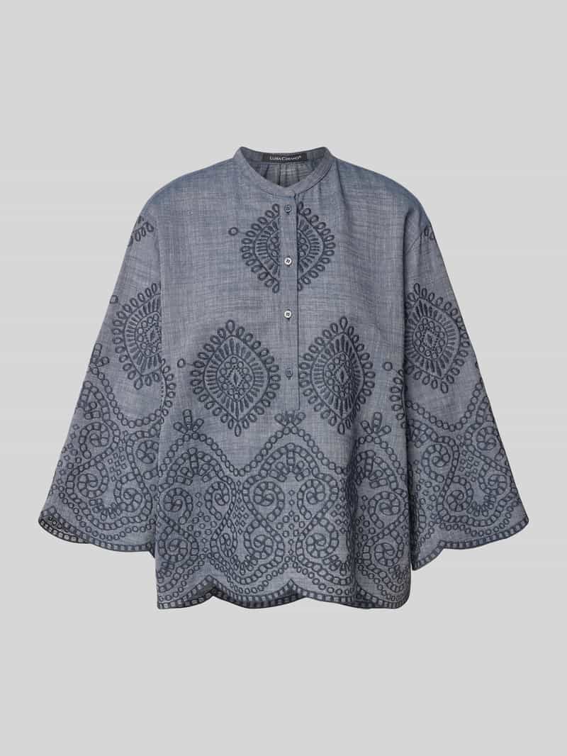 LUISA CERANO Relaxed fit blouse met 3 4-mouwen