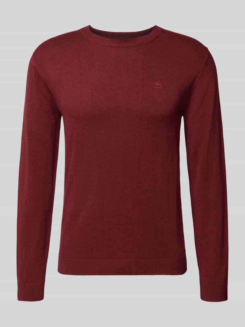 Tom Tailor Regular fit gebreide pullover van zuiver katoen
