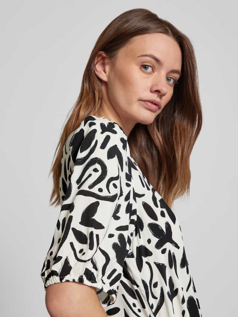 JAKE*S STUDIO WOMAN Knielange jurk van viscose met all-over motief