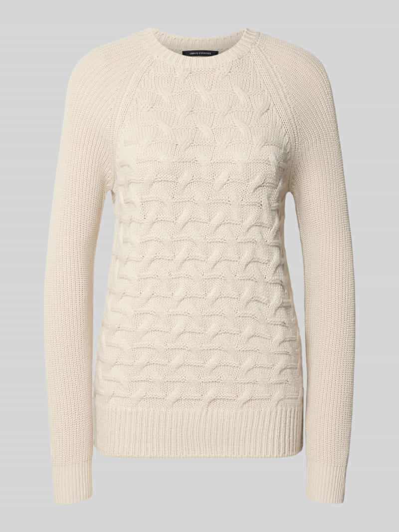 Pullover van scheerwolmix in tricotlook