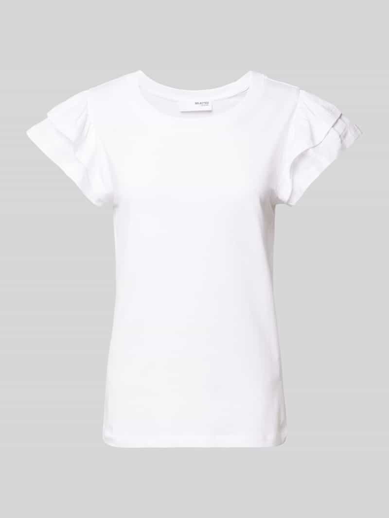 Selected Femme T-shirt met ronde hals model 'CAMILA'