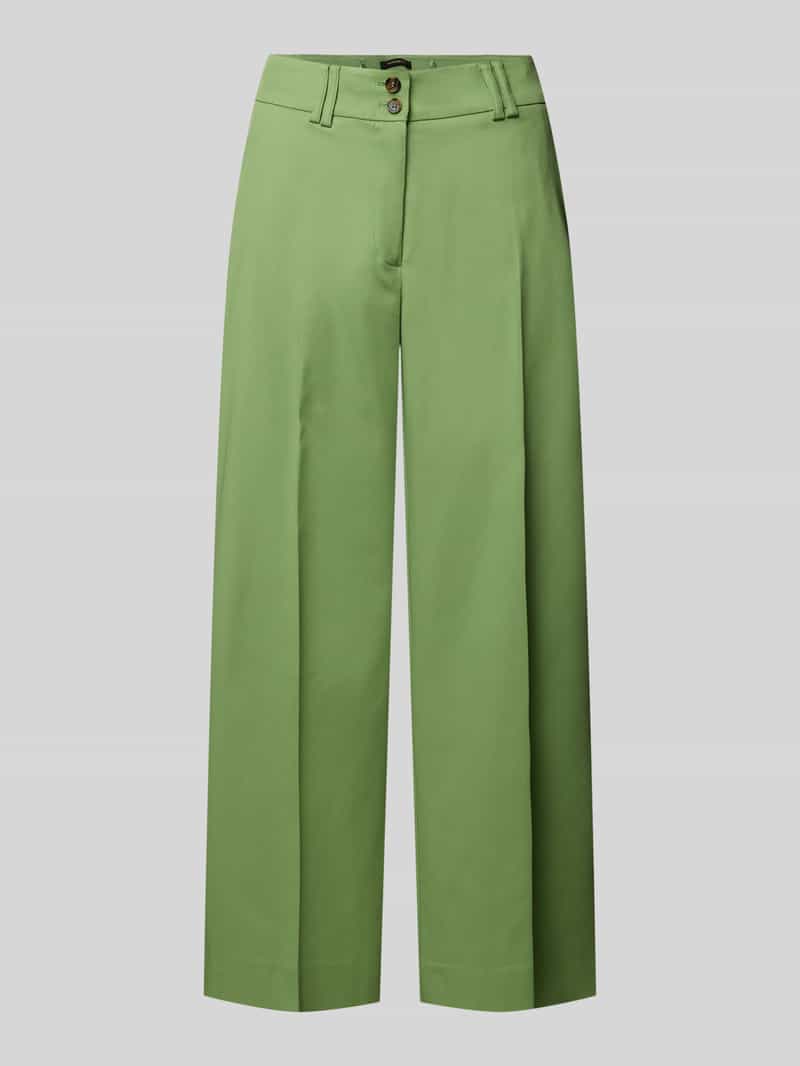MORE & MORE Wide leg stoffen broek met verkort model