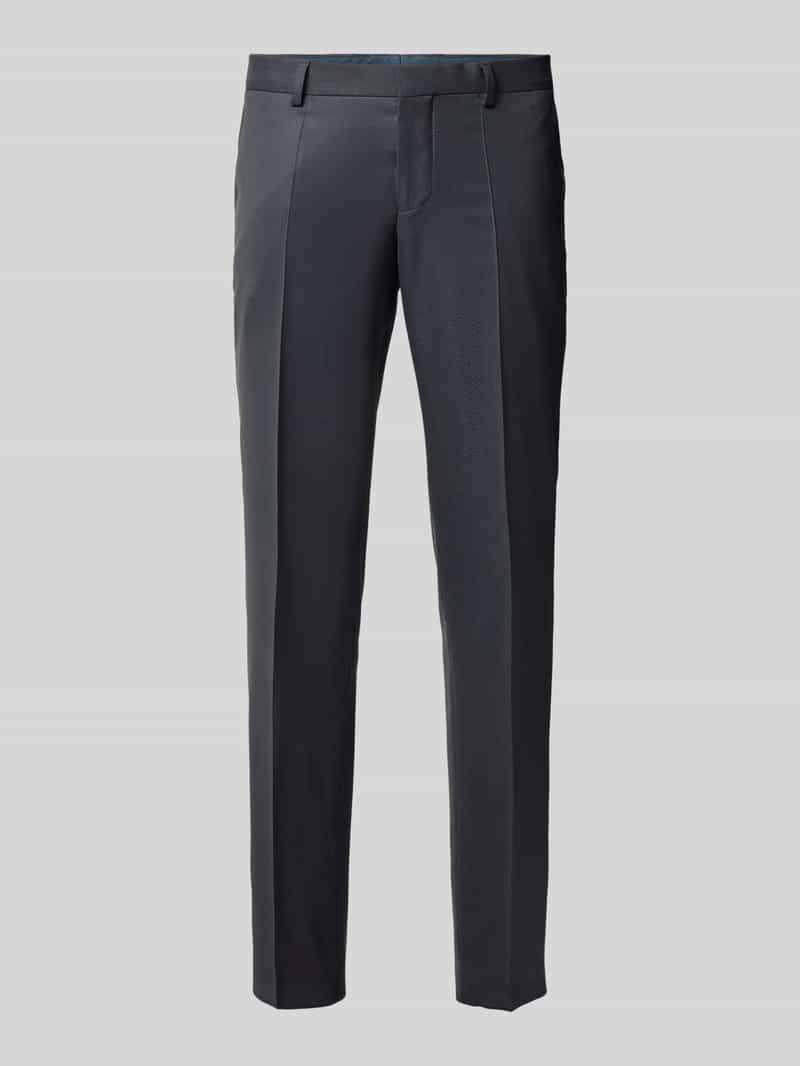 Boss Slim fit pantalon met persplooien model 'Lenon'