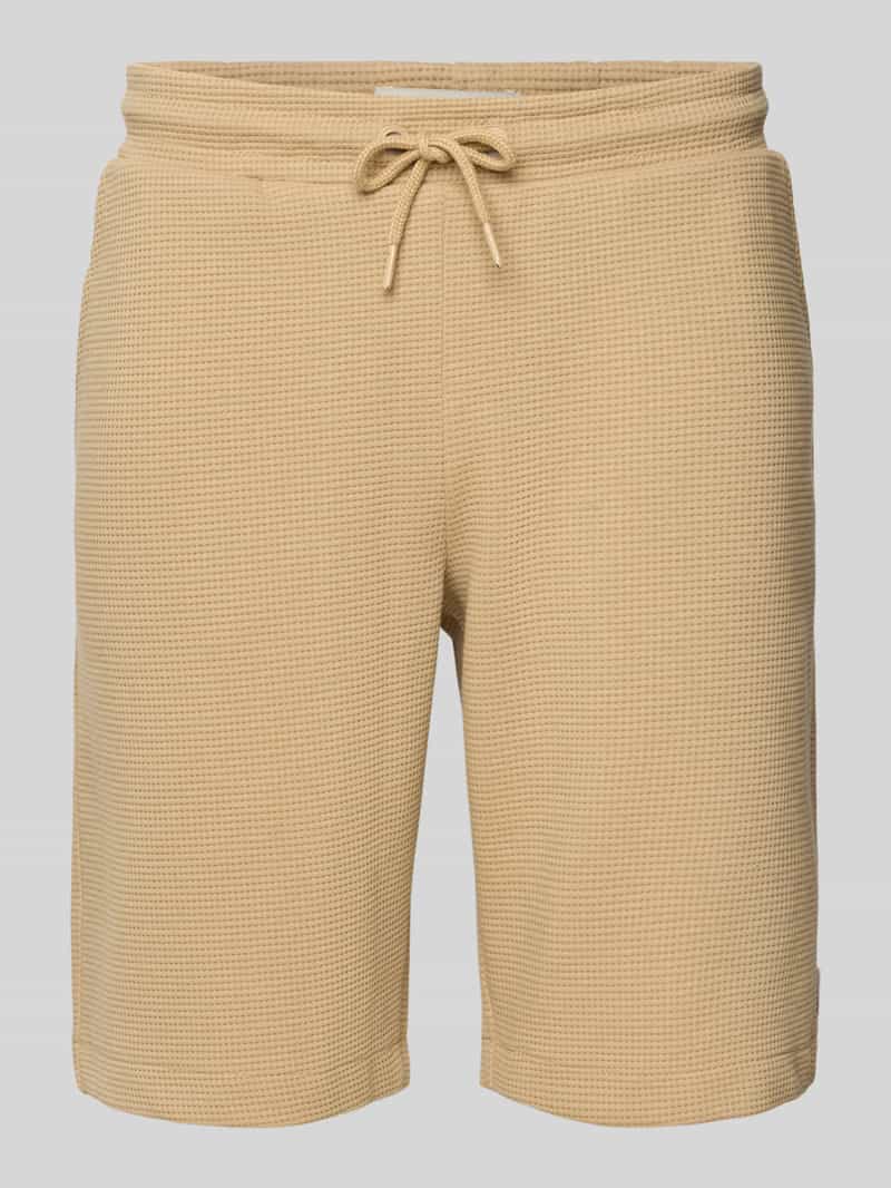 Blend Regular fit sweatshorts met structuurmotief model 'CASPER'