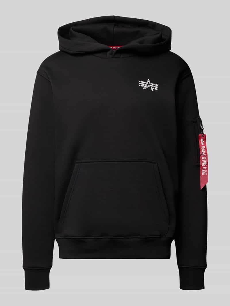alpha industries Hoodie met labeldetails