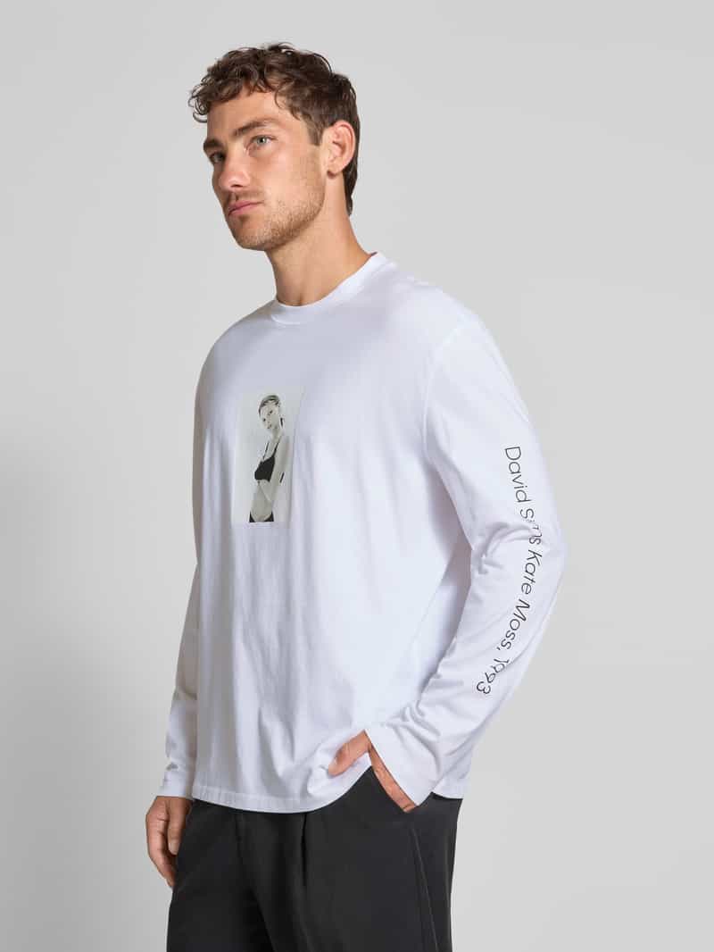 CK Calvin Klein Shirt met lange mouwen en motiefprint
