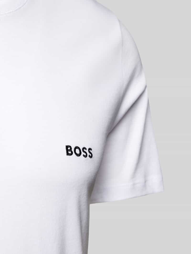Boss T-shirt met labelstitching in een set van 3 stuks