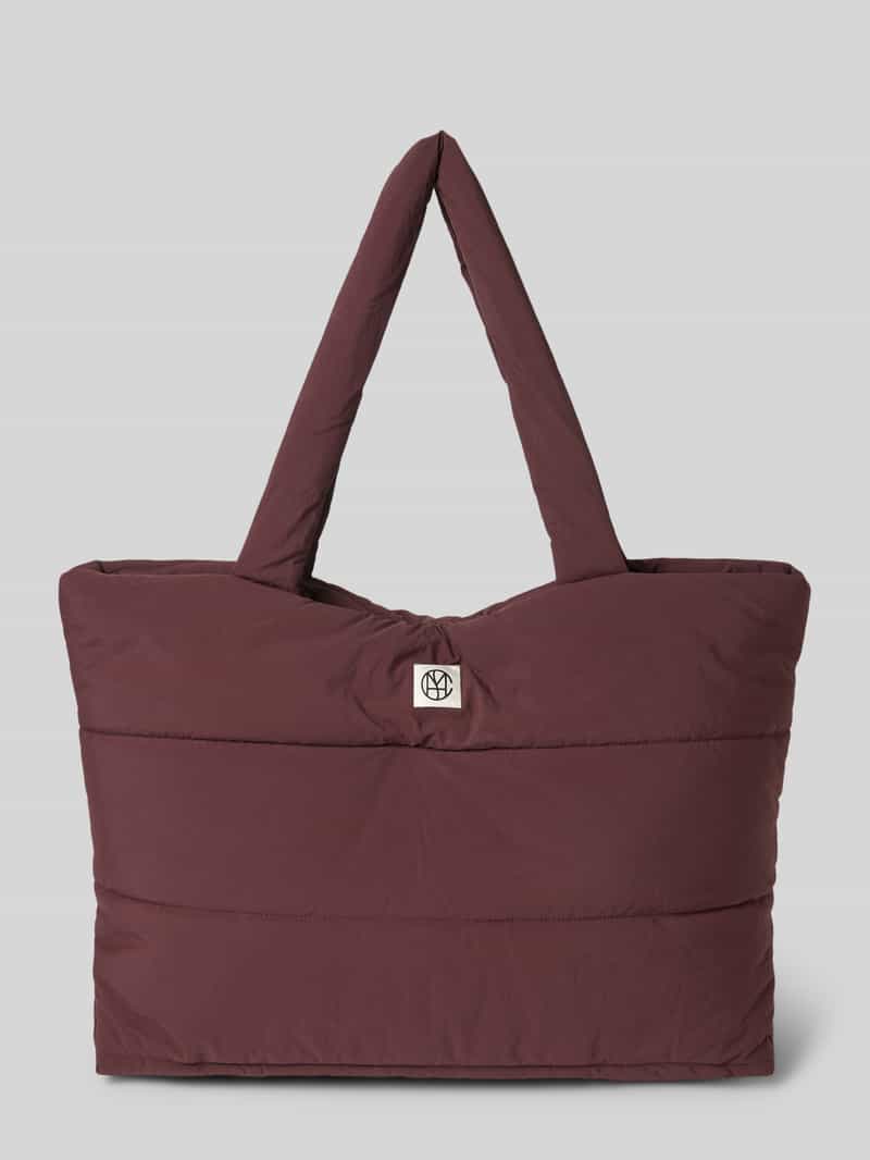 MSCH Copenhagen Shopper in doorgestikte look met logopatch, model 'Sasja'