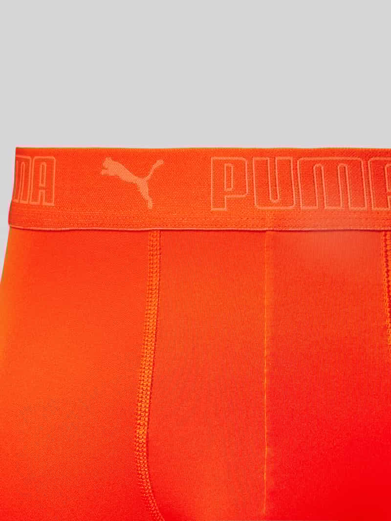 Puma Boxershort met elastische band met label in een set van 2 stuks