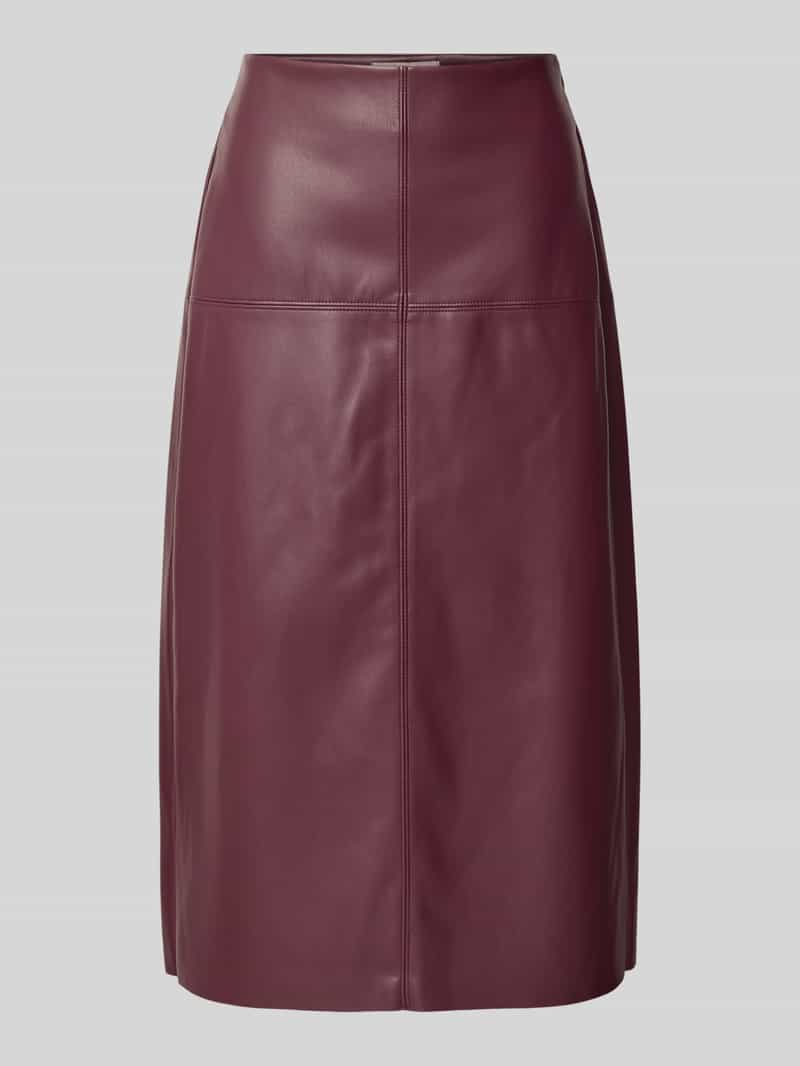 Christian Berg Woman Selection Midirok in leerlook met siernaden