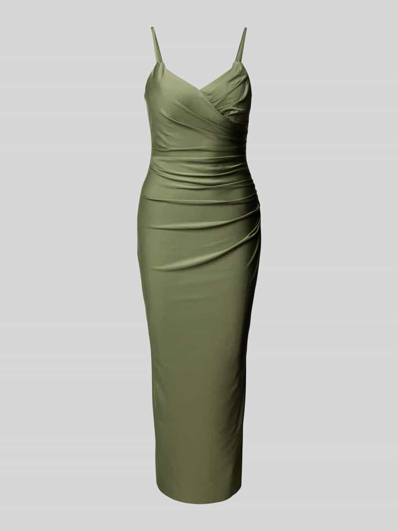 TROYDEN COLLECTION Cocktailjurk met plooien opzij