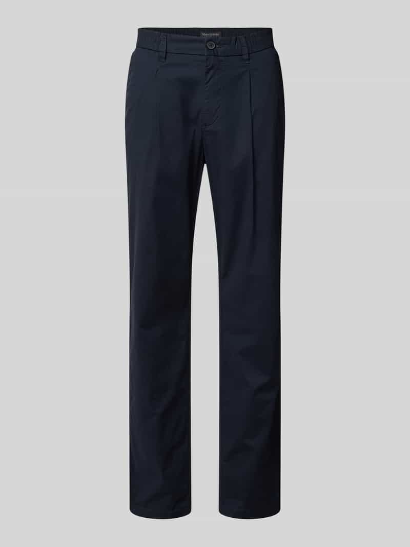 Marc O'Polo Tapered fit chino van katoenmix model 'MOROT JOGGER'