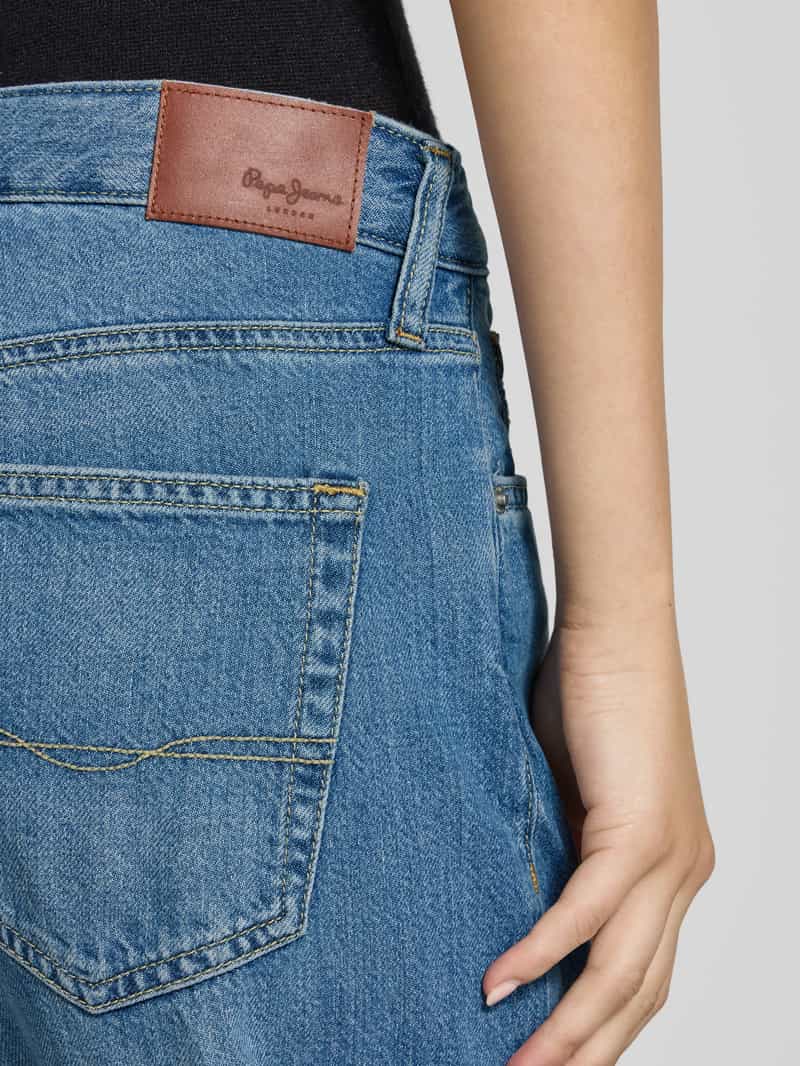 Pepe Jeans Wide leg jeans van een mix van katoen en lyocell model 'NICKY'