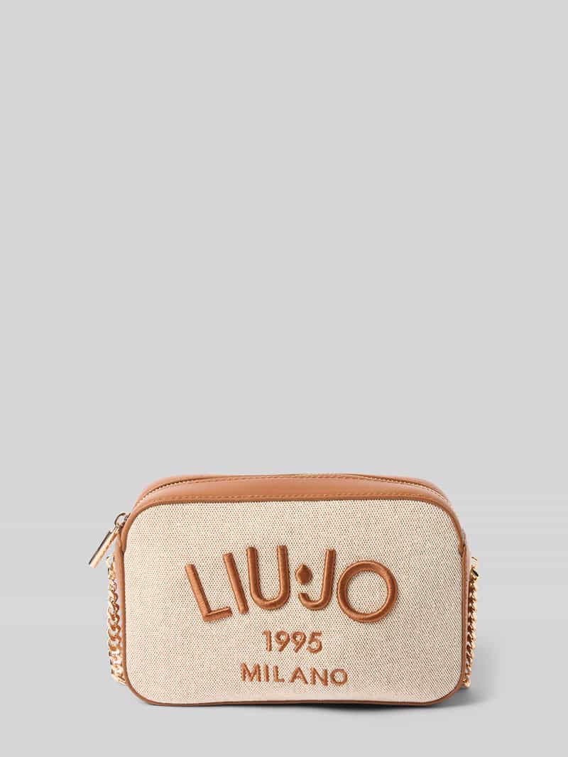 Liu Jo White Schoudertas met labelstitching model 'BENA'