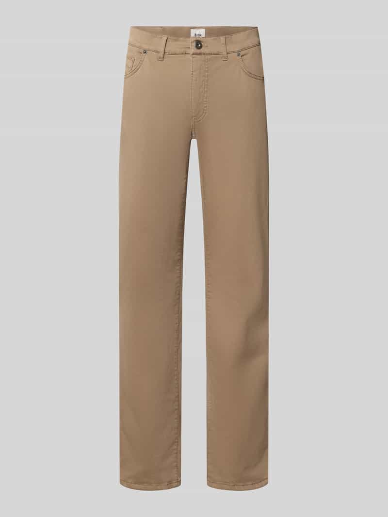 BRAX Regular fit wijdte broek van katoenmix