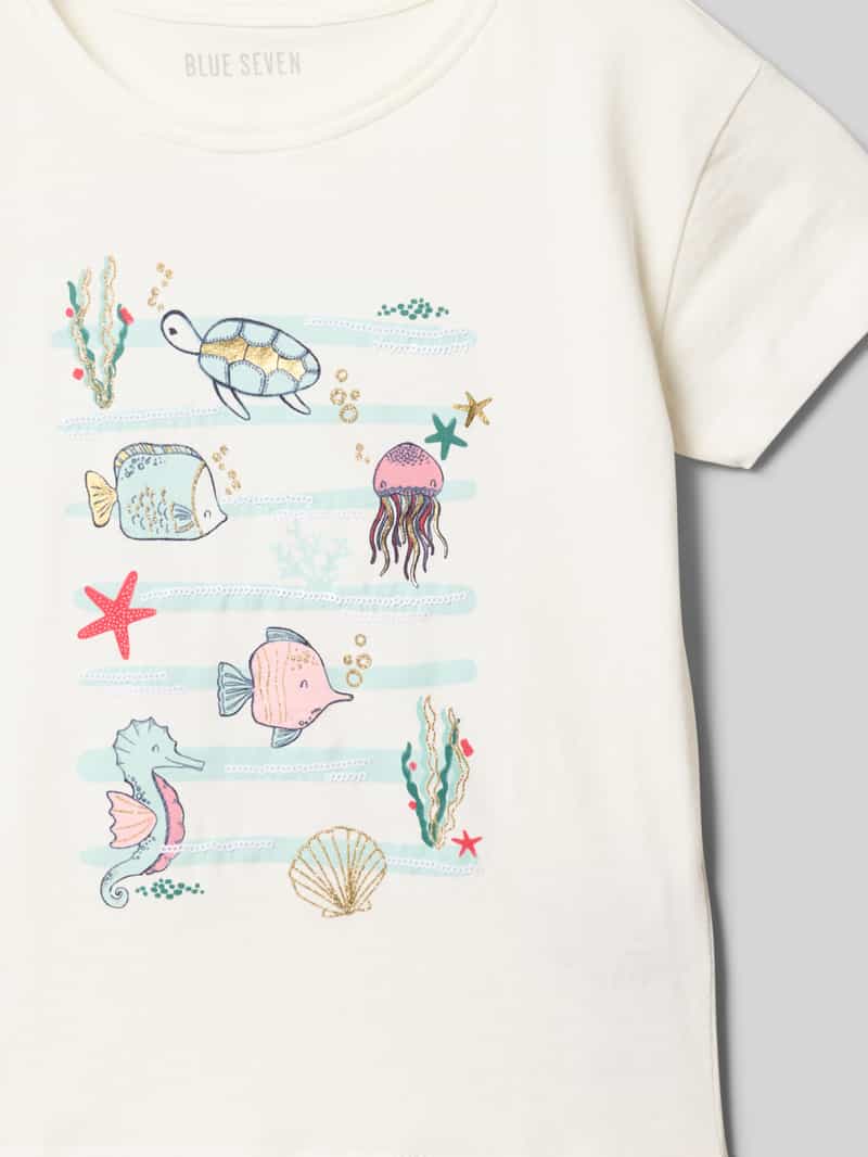BLUE SEVEN T-shirt met motiefprint