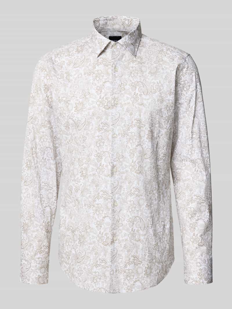 Regular Fit businesshemd van katoenmengsel model H-JOE-K'