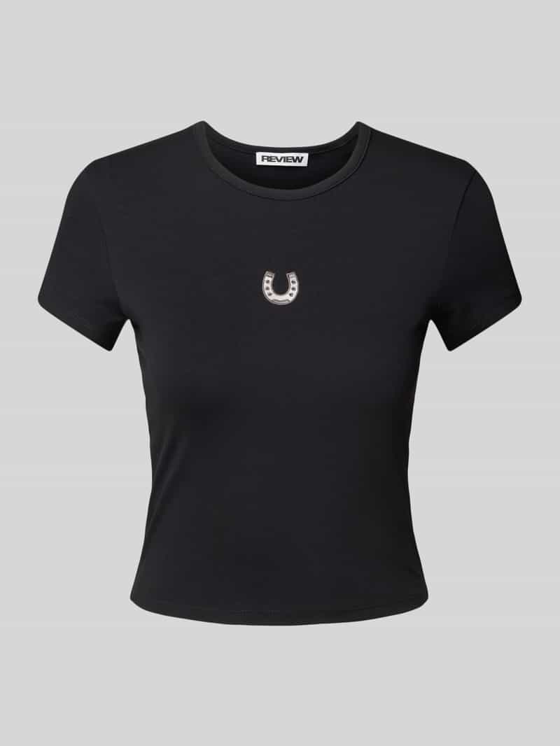 T-shirt met labelstitching