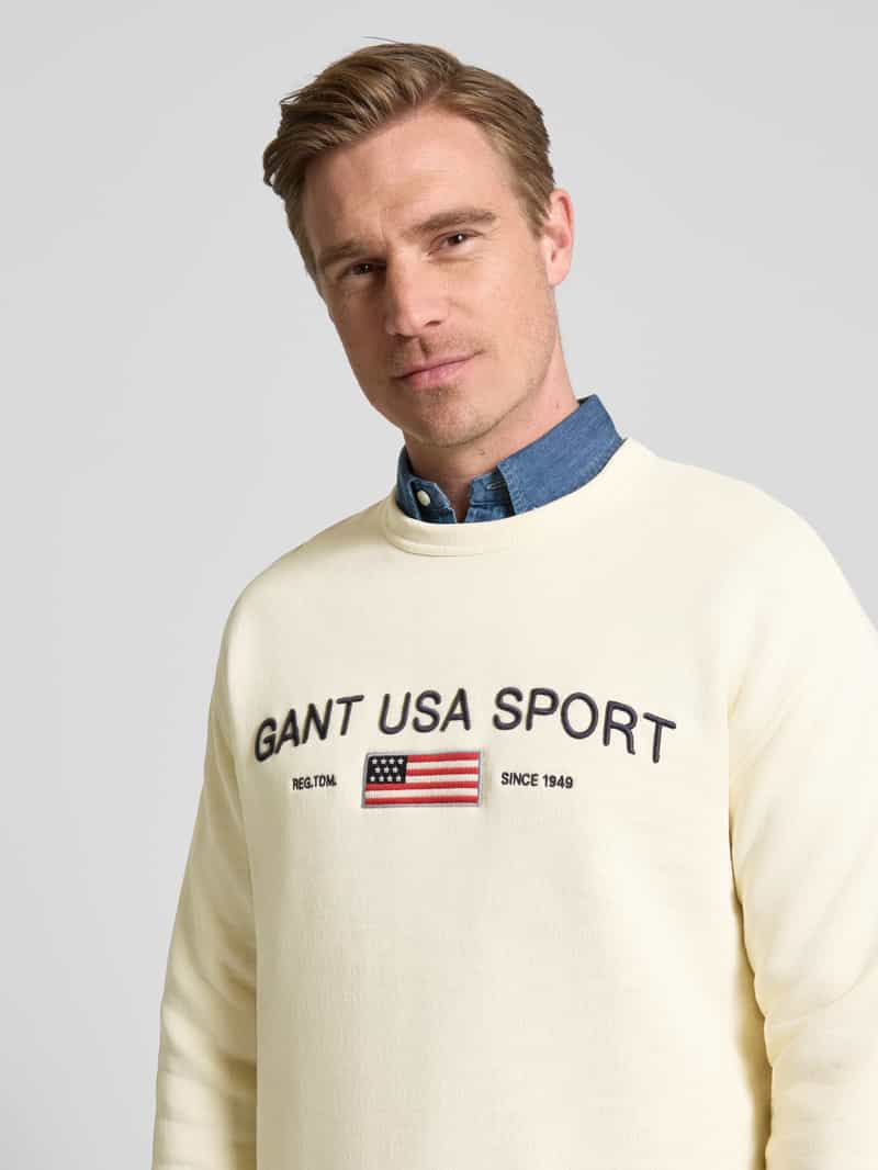Gant Sweatshirt met labelstitching