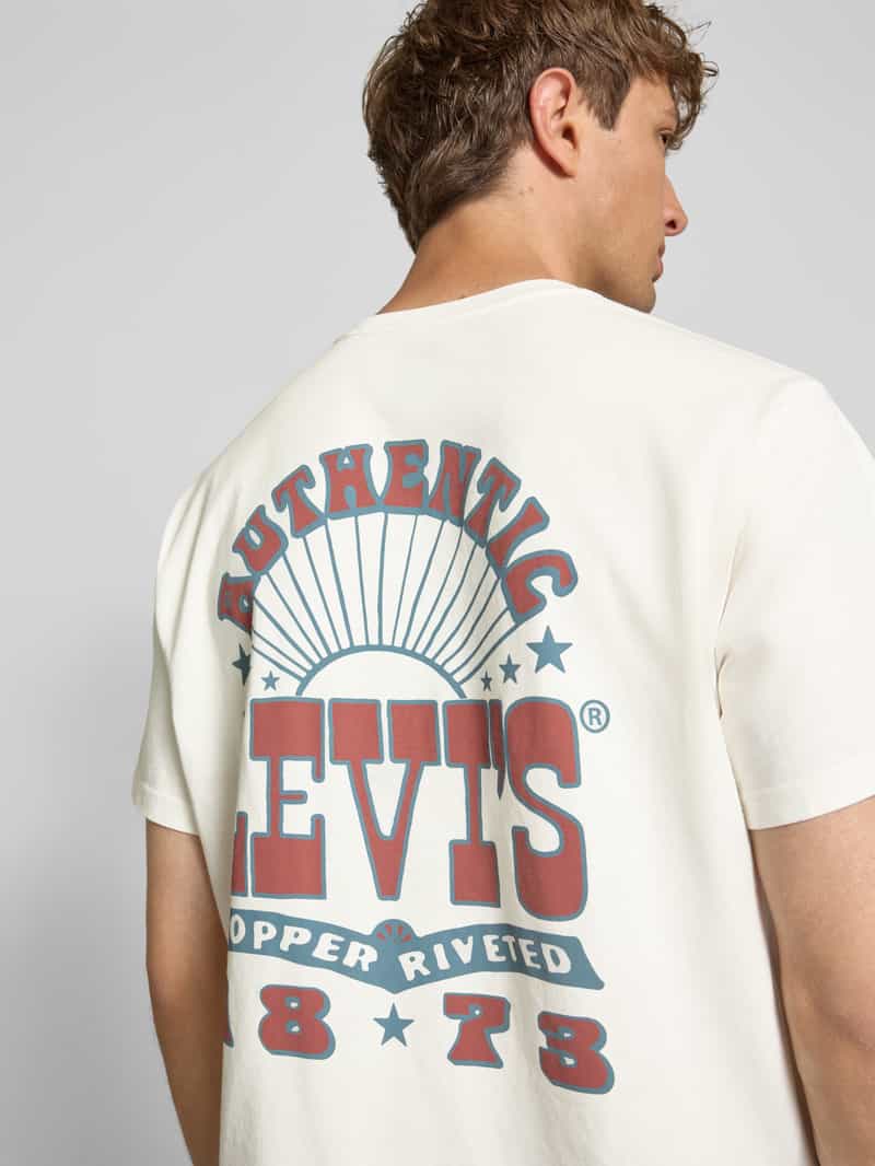 Levi's T-shirt met labelprint