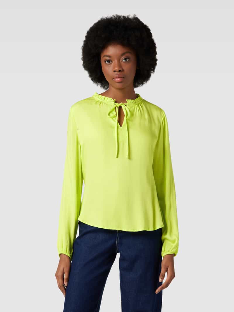 Blouse van viscose in effen design Emily Van den Bergh