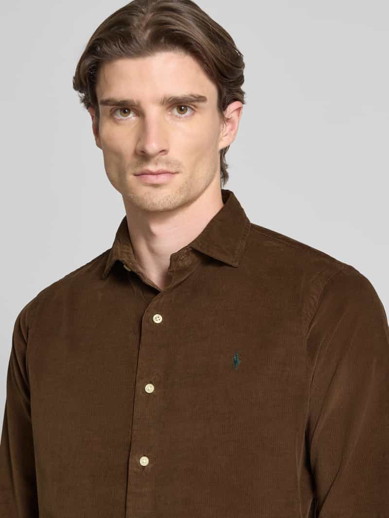 Polo Ralph Lauren Regular fit vrijetijdsoverhemd met logostitching model 'CORDUROY'