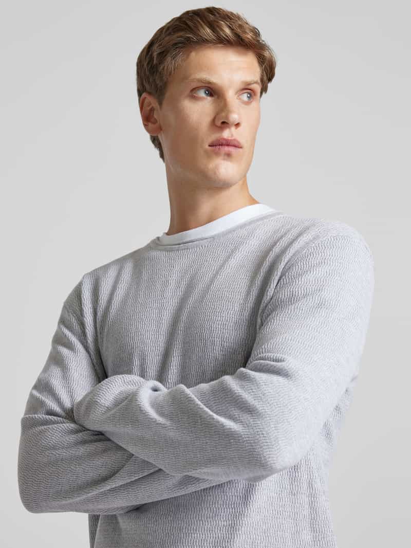 Tom Tailor Denim Regular fit pullover met structuurmotief