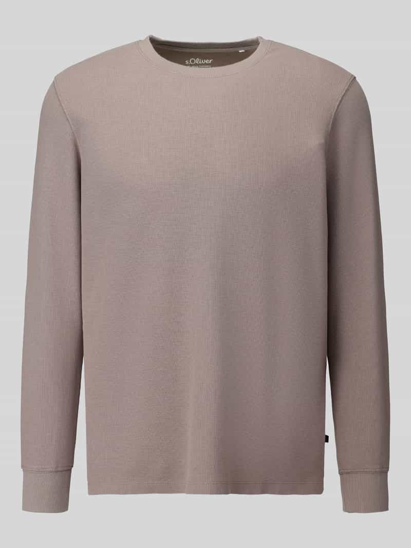 Regular fit shirt met lange mouwen van puur katoen