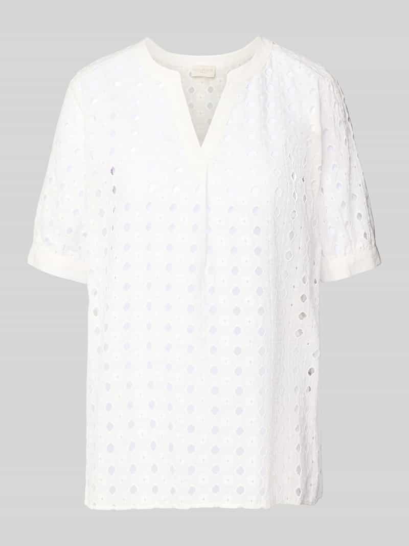 milano italy Regular fit blouseshirt van puur katoen