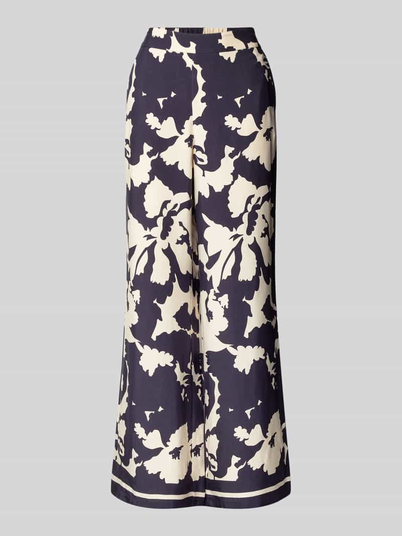 comma Stoffen broek met elastische band