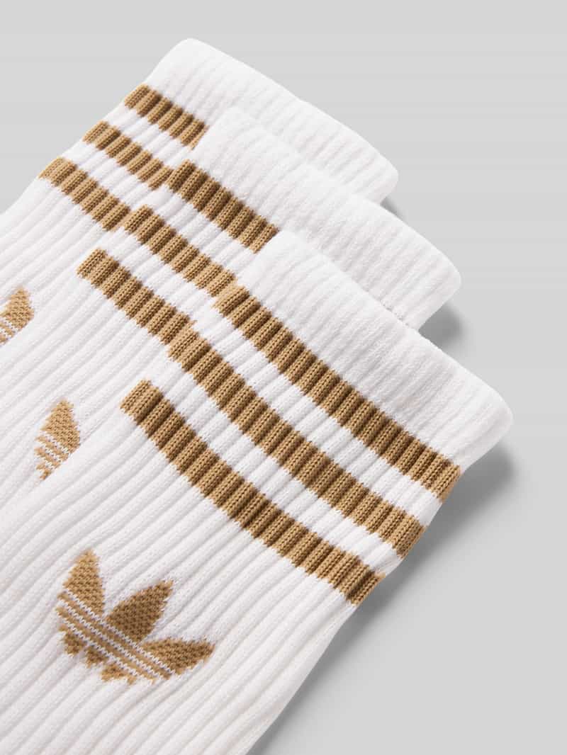 adidas Originals Sokken met logostitching in een set van 3 paar model 'Crew'