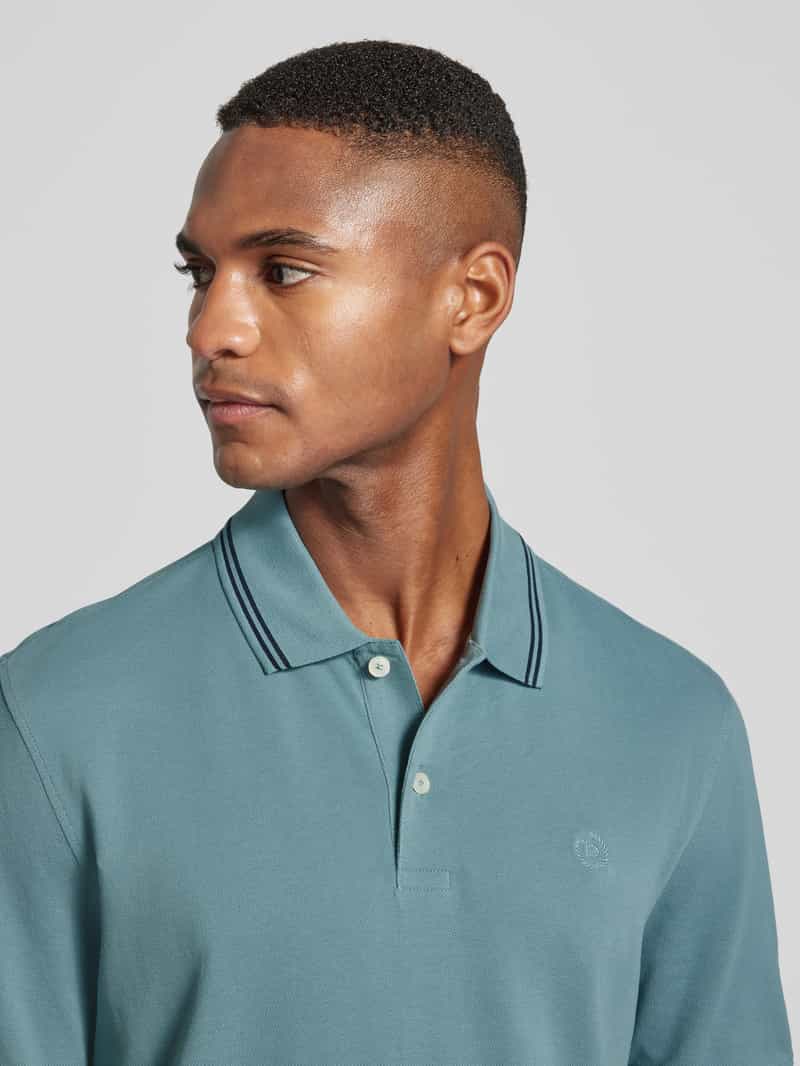 Bugatti Regular fit poloshirt met labeldetail