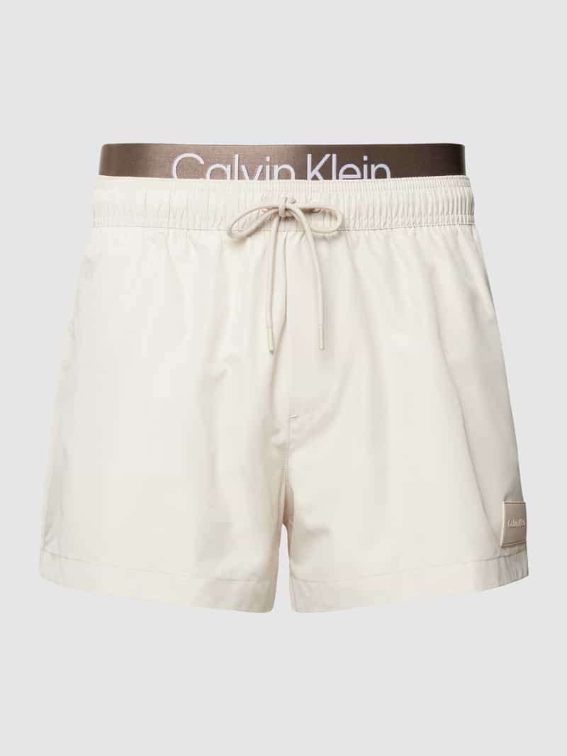 Calvin Klein Underwear Zwembroek met elastische band model 'SHORT DOUBLE'