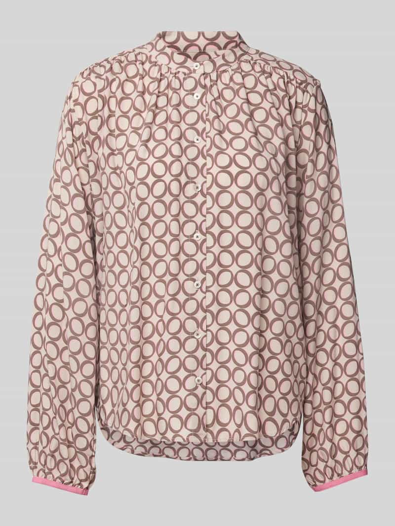Emily Van den Bergh Regular fit blouse van viscose in all-over look