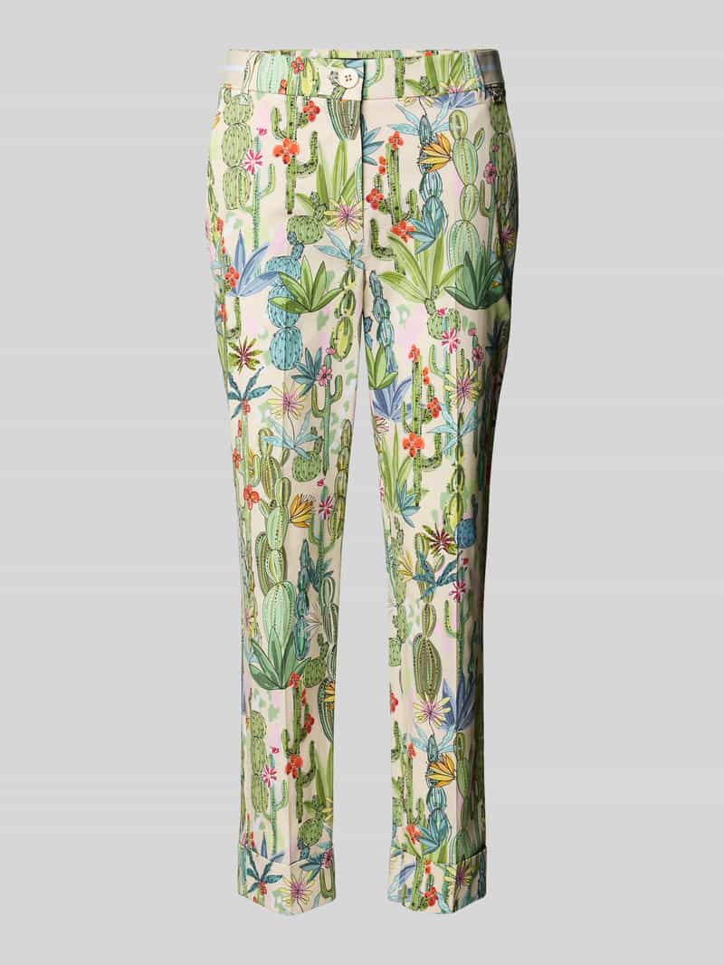 Marc Cain Regular fit broek in all-over look